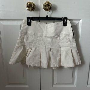 Aeropostale White Corduroy Skirt